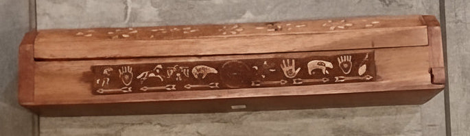 Indigenous Symbol Incense Coffin Box