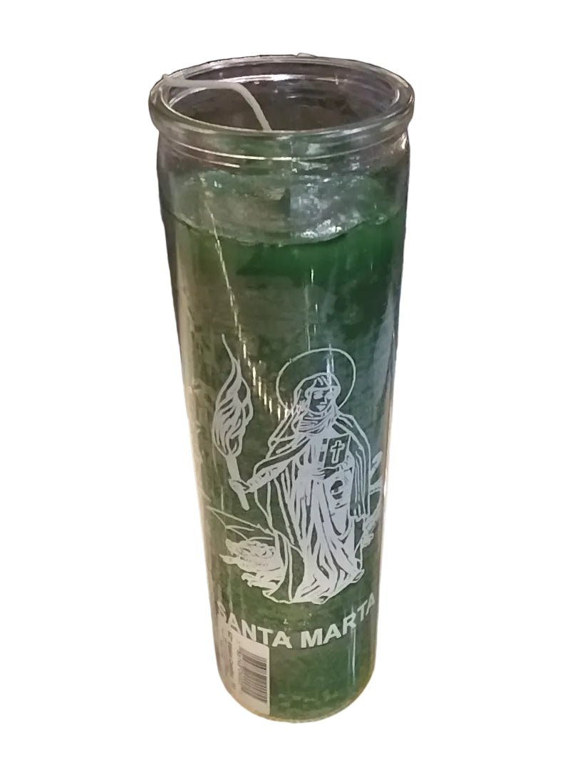 Santa Marta Green 5-7 day candle U/D