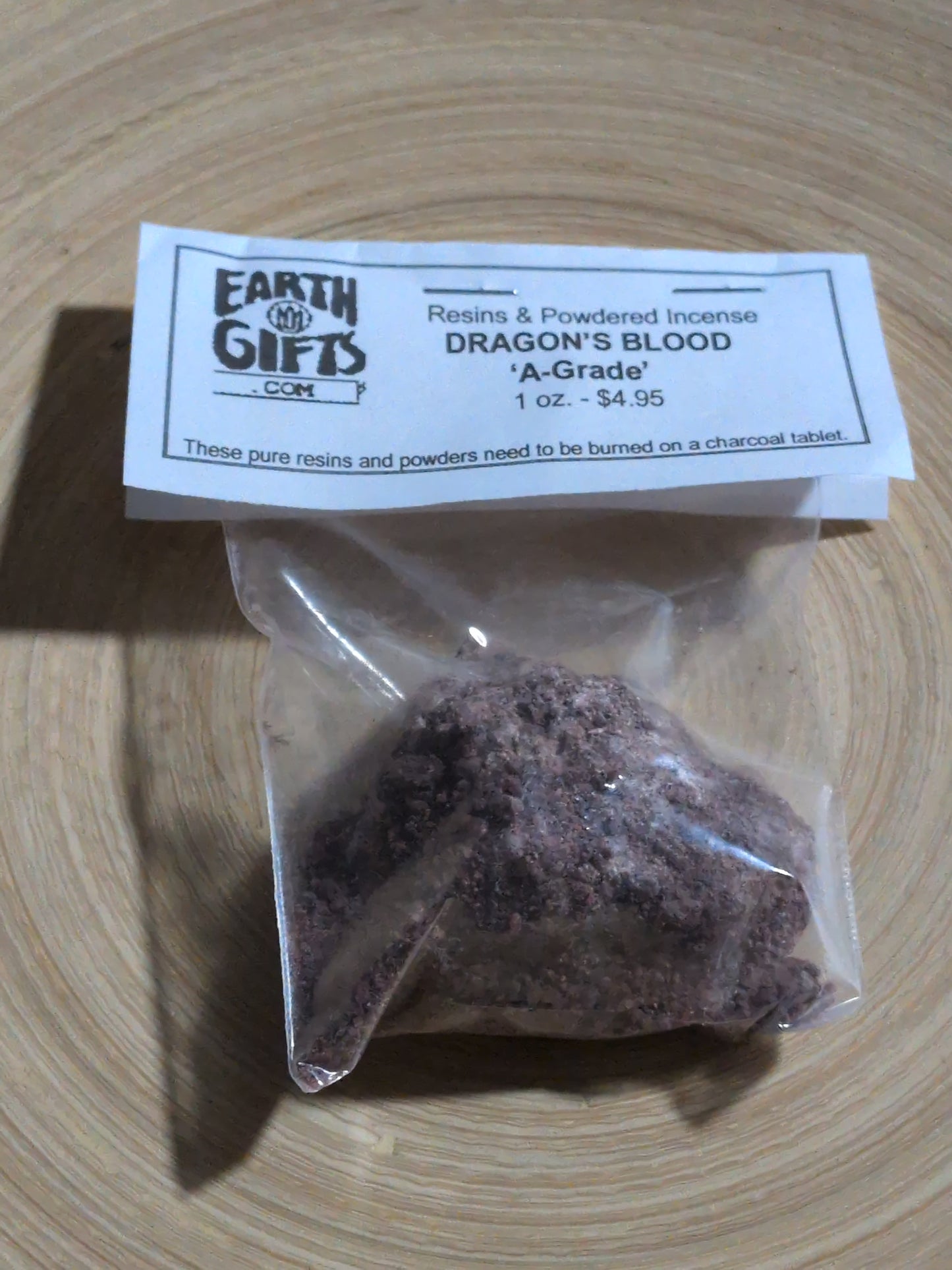 Earth Gifts Resins & Powdered Incense Dragons Blood Resin