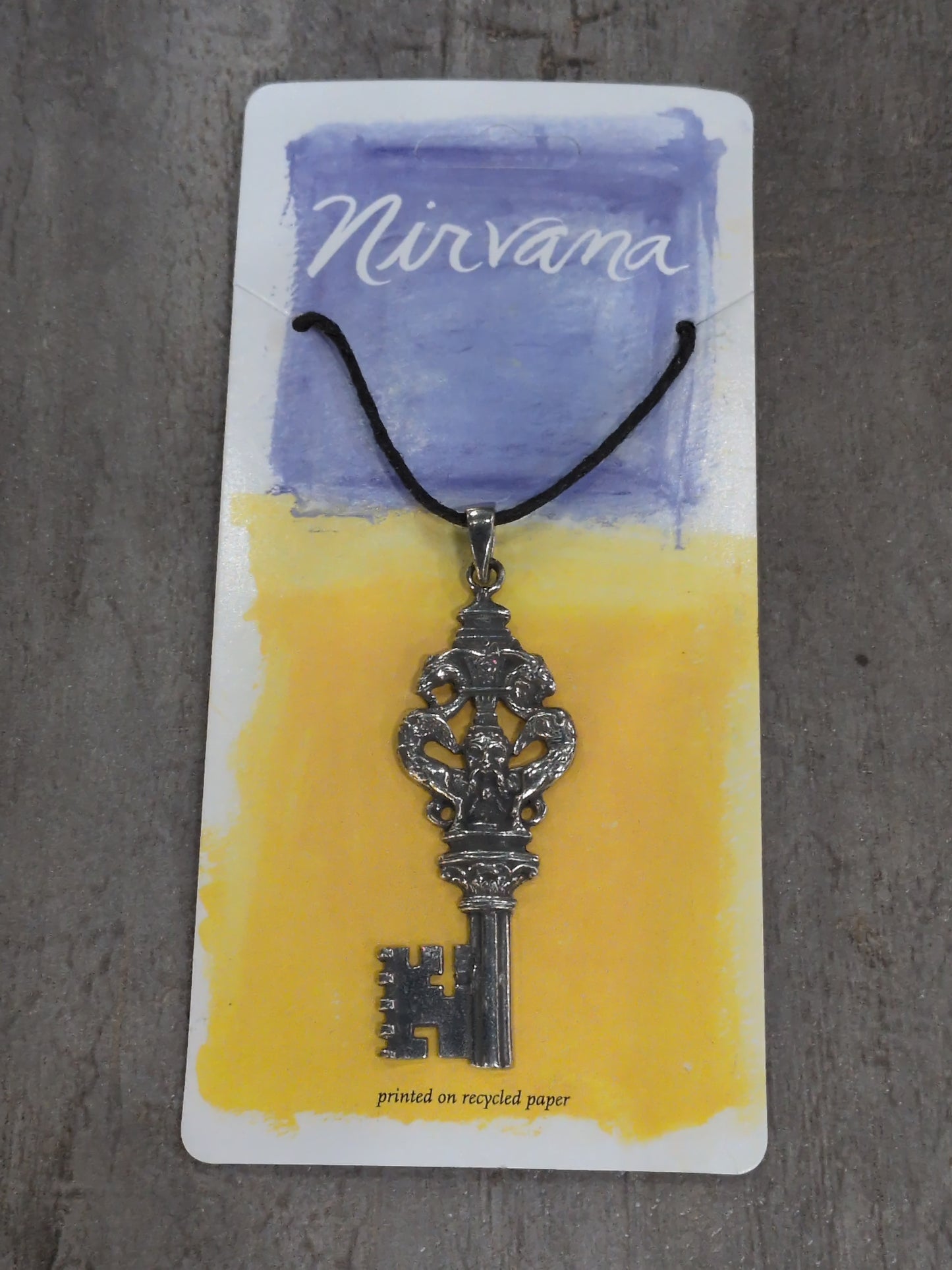 Nirvana Skeleton Key Pewter Pendant