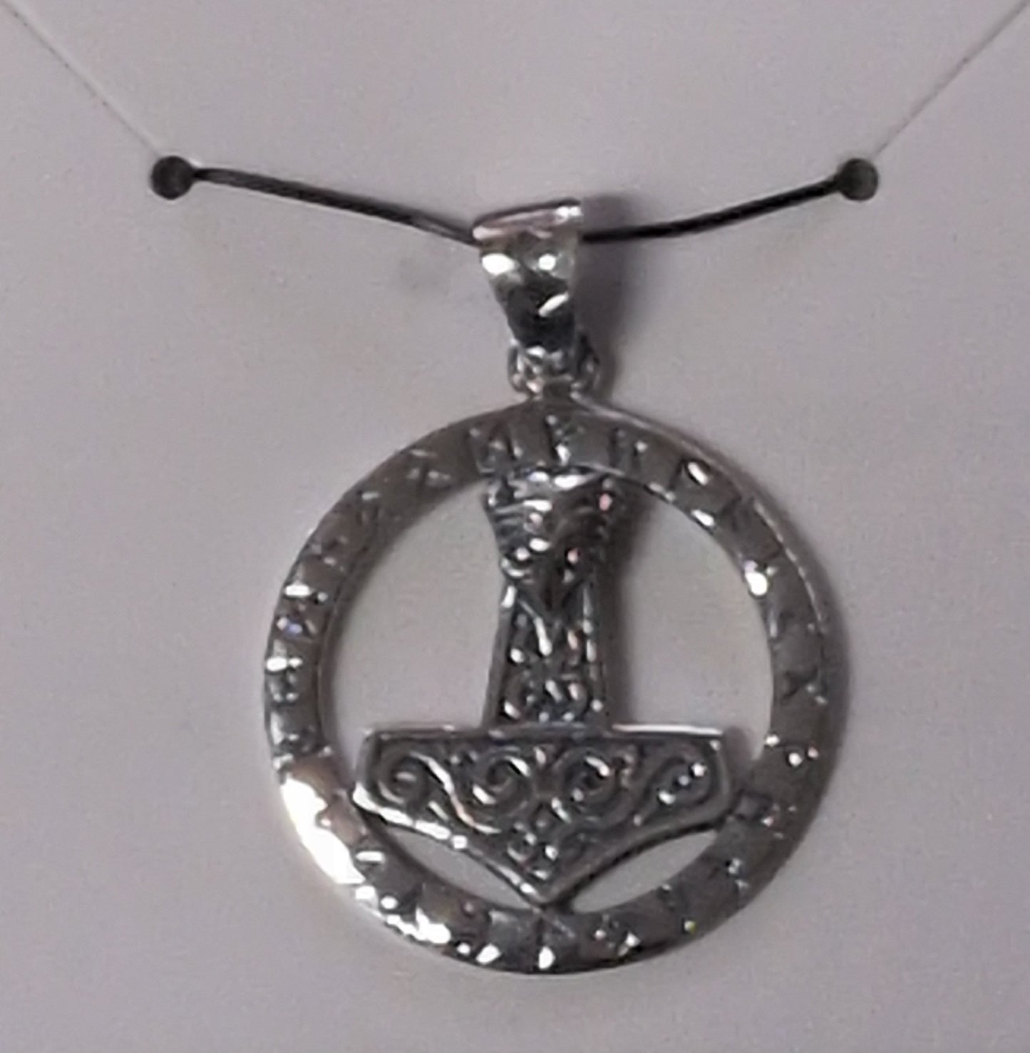 Thor's Hammer Sterling Silver Pendant