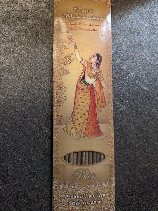Prabhuji's Incense 10 sticks Ragini Mahumadhavi