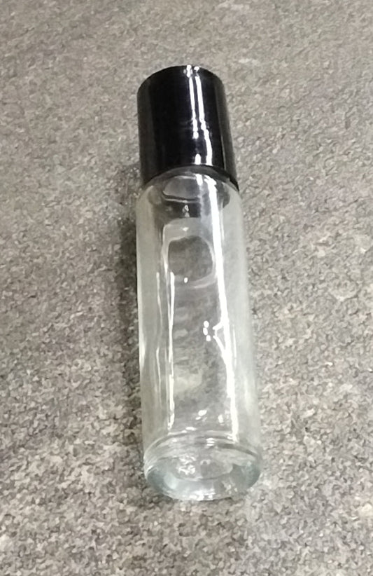 1/3oz Clear Roll-on bottle w/ Metal Ball