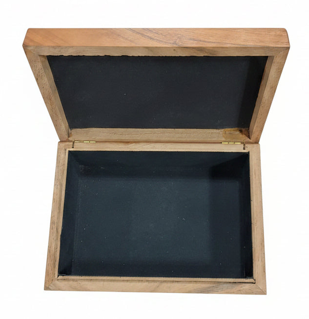 Acacia Wooden Box Owl