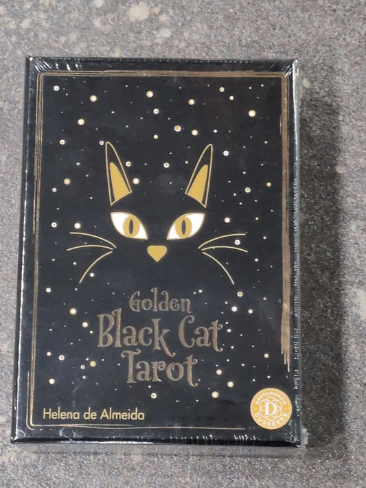 Golden Black Cat Tarot Deck