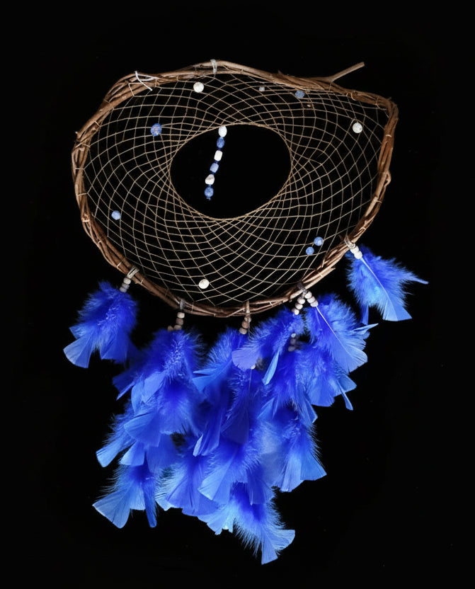 Large Dream Catcher w/ Dyed Feathers