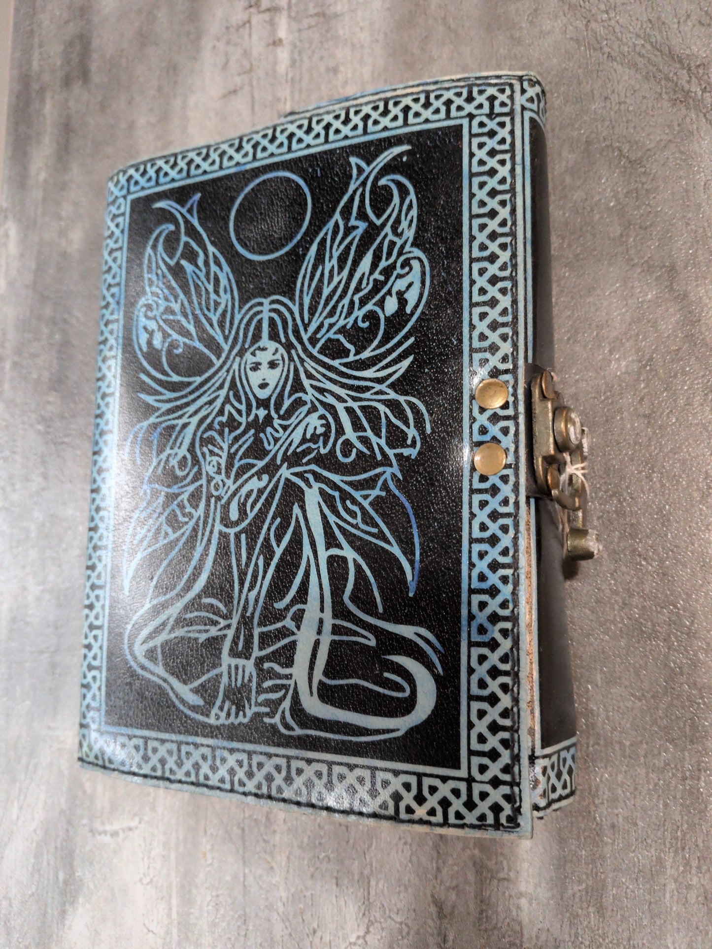 Blue Fairy Leather Journal 5x7