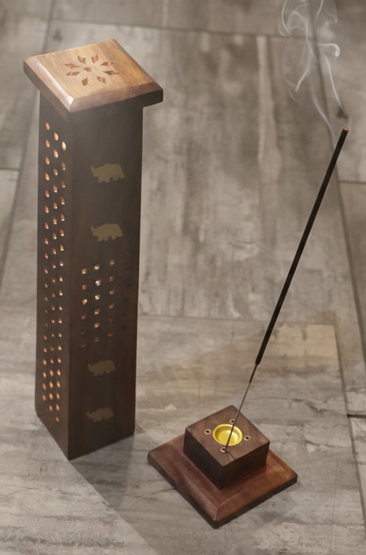 12" Elephant Tower Incense burner