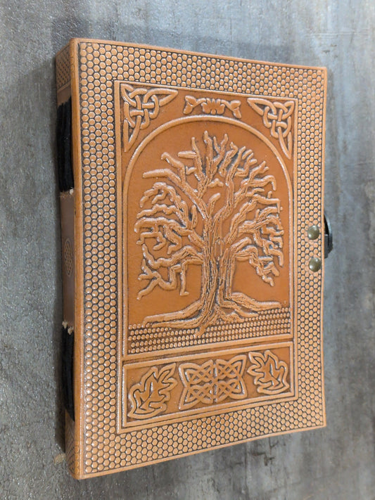 Tree of Life Light tone Leather Journal 5x7