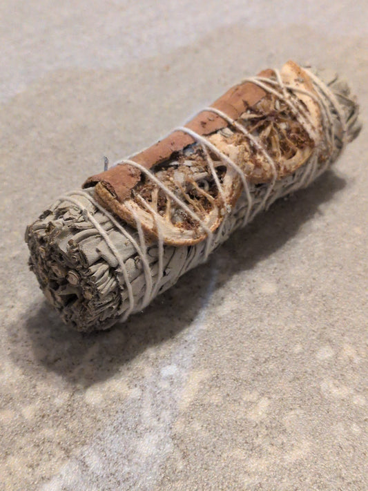 Orange and Cinnamon White Sage Bundle