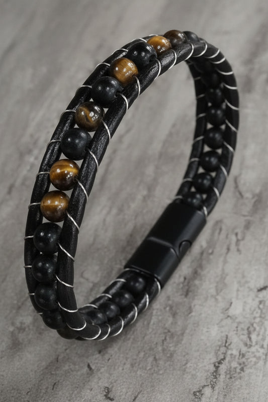 Fitted Gemstone Magnetic Clip Bracelet