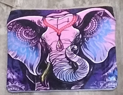 4" x 4.5" Zipper Bag Elephant