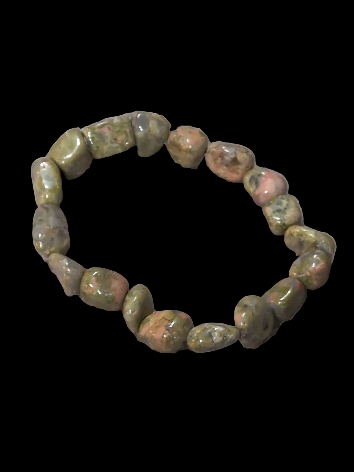 Unakite Nugget Bracelet