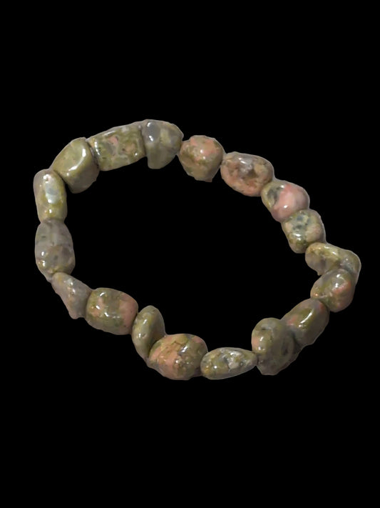 Unakite Nugget Bracelet
