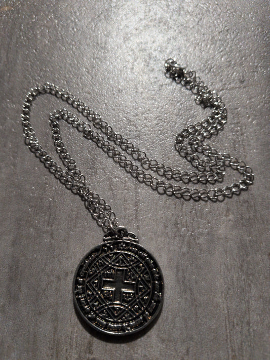 Pentacle of Love Pewter Pendant w/ Chain