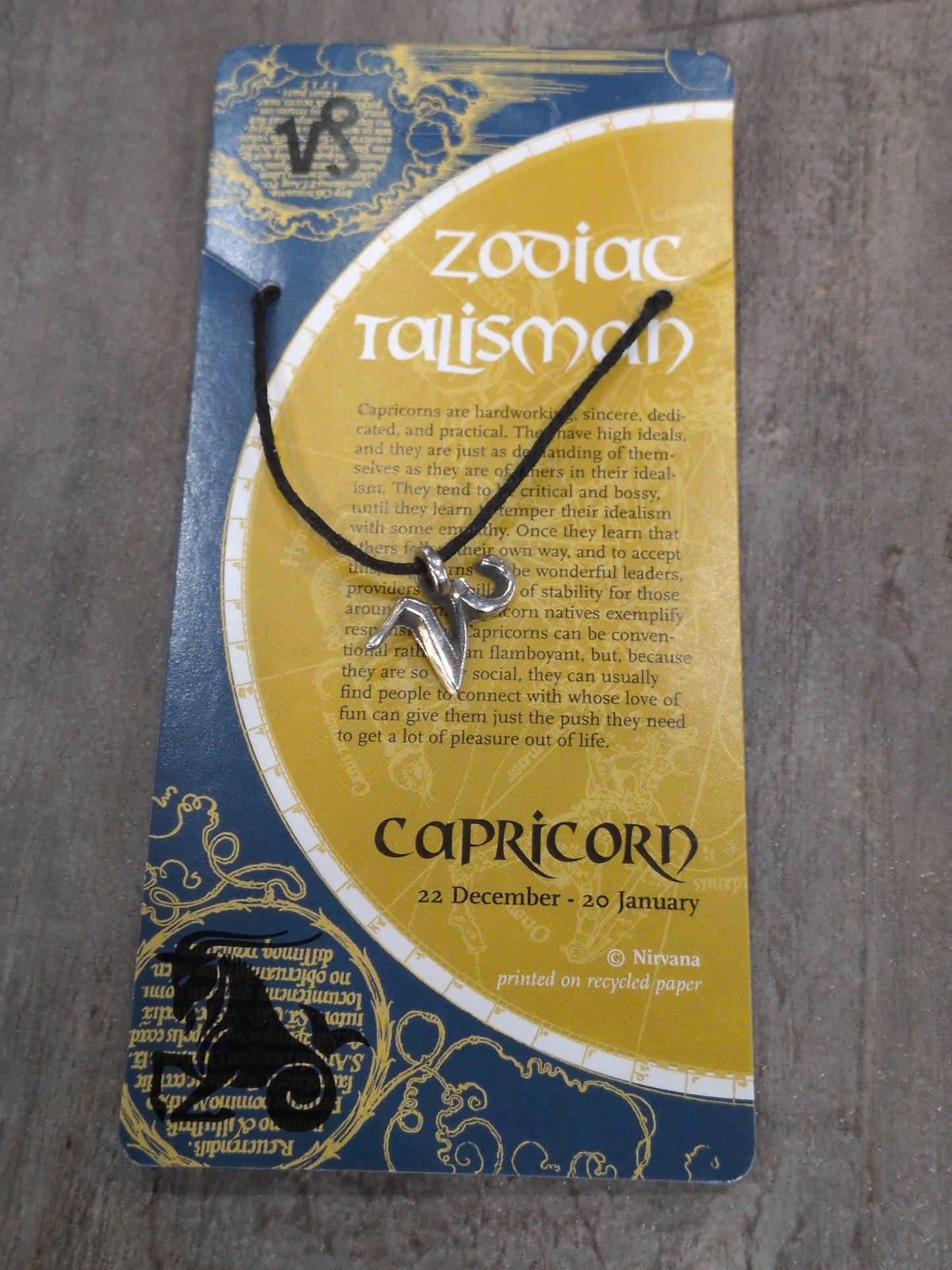 Zodiac Talisman Capricorn Pewter Pendant