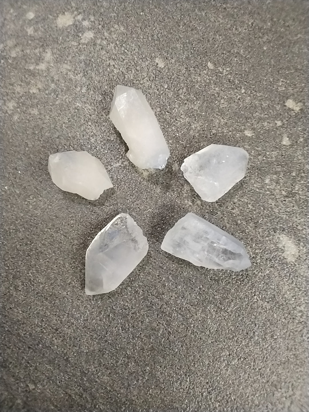 Dumortierite Quartz crystal Point