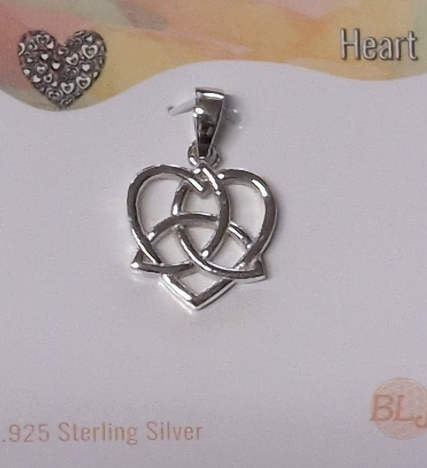 Celtic Heart Sterling Silver Pendant