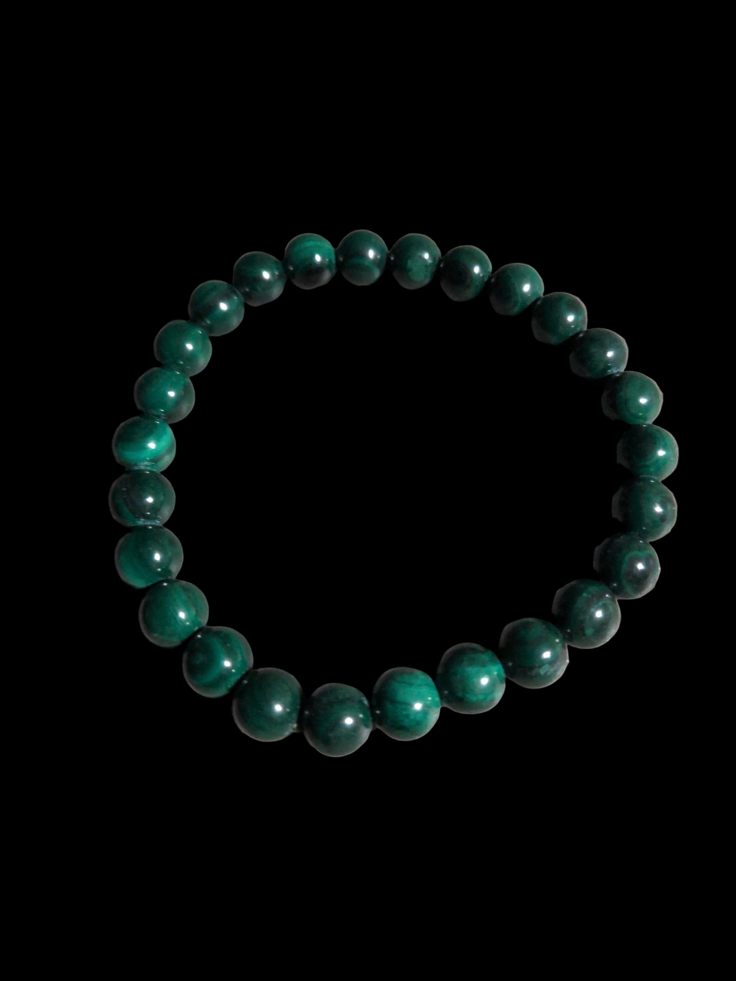 8mm round bead Bracelet Malachite