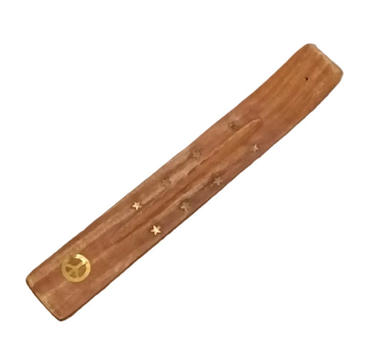 Brass Inlay Incense burner- Peace