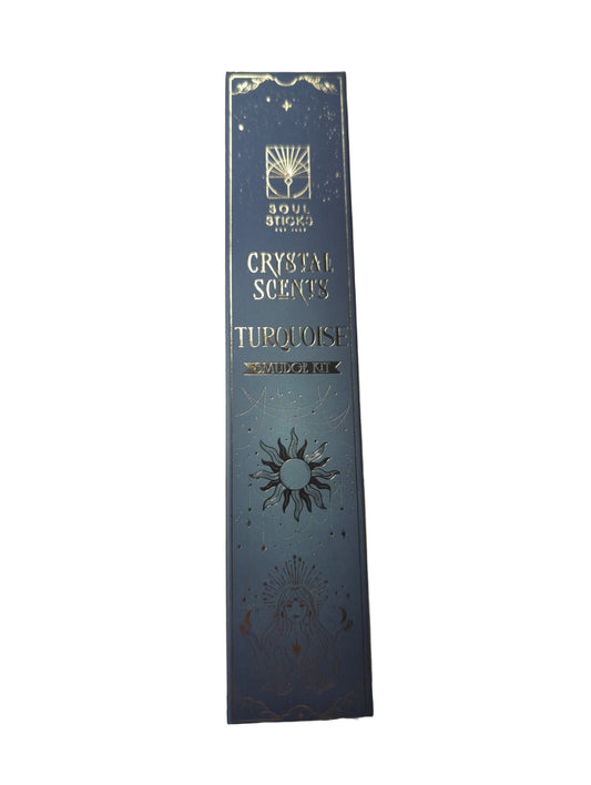 Soul Sticks Crystal Scents Turquoise Smudge kit