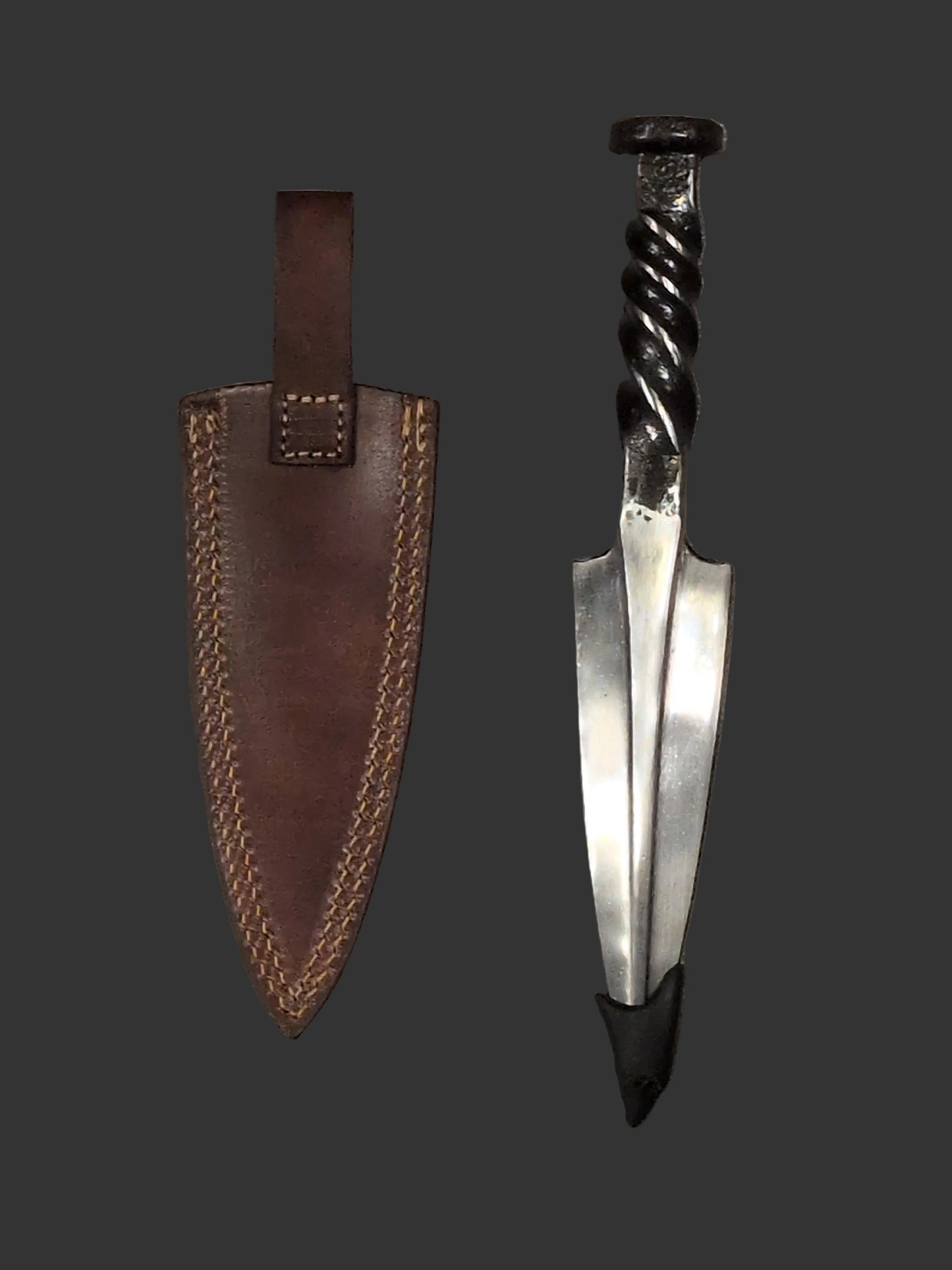 Forged Railroad Tie Athame