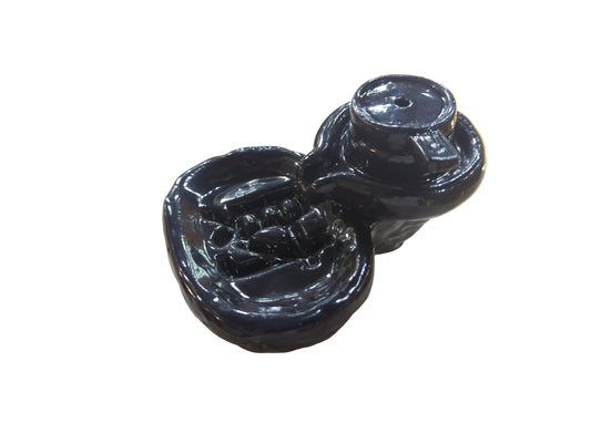 Ceramic Black Teapot Backflow Burner - 31570