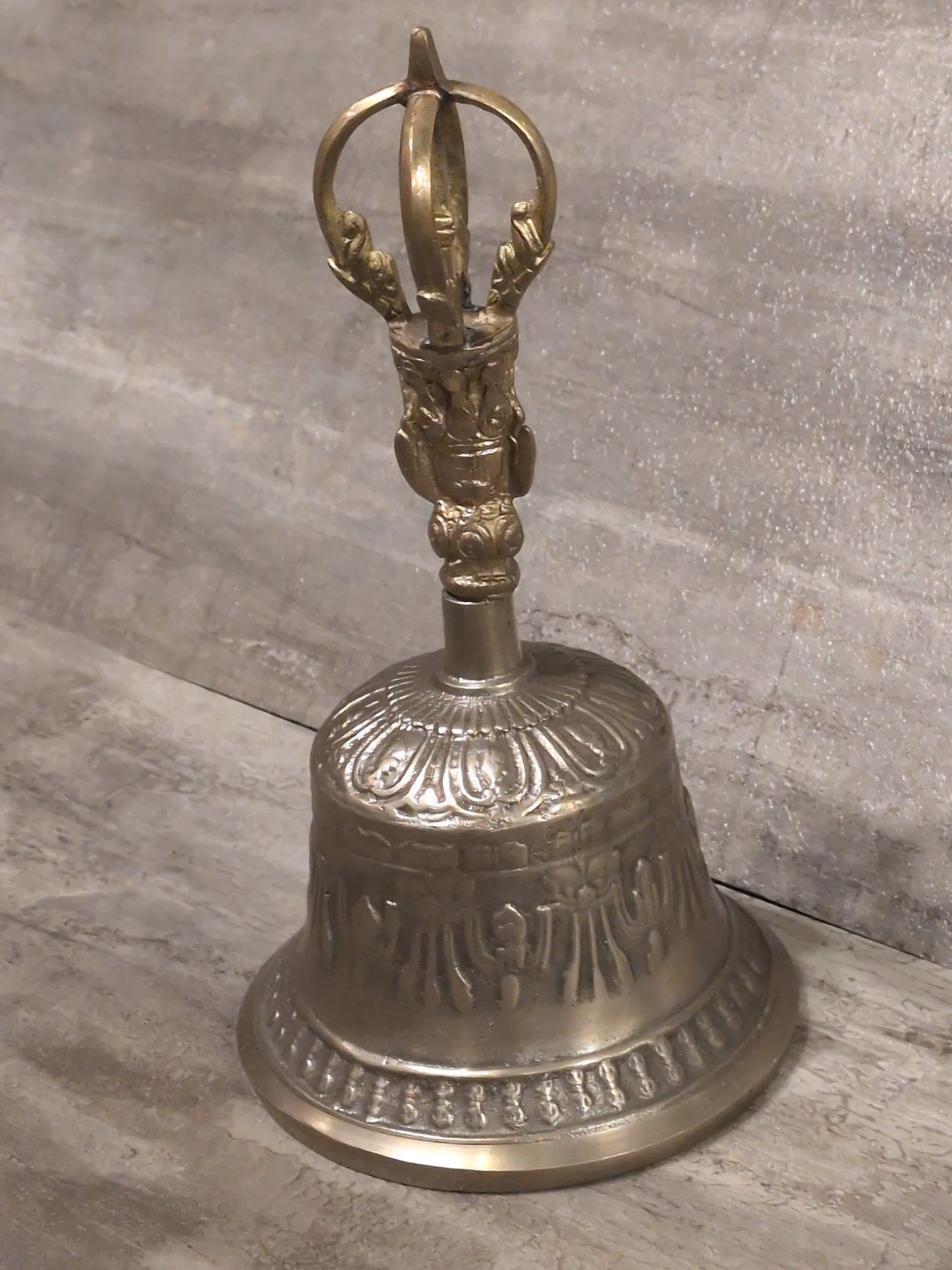 8" Seven Metal Brass Offering Bell
