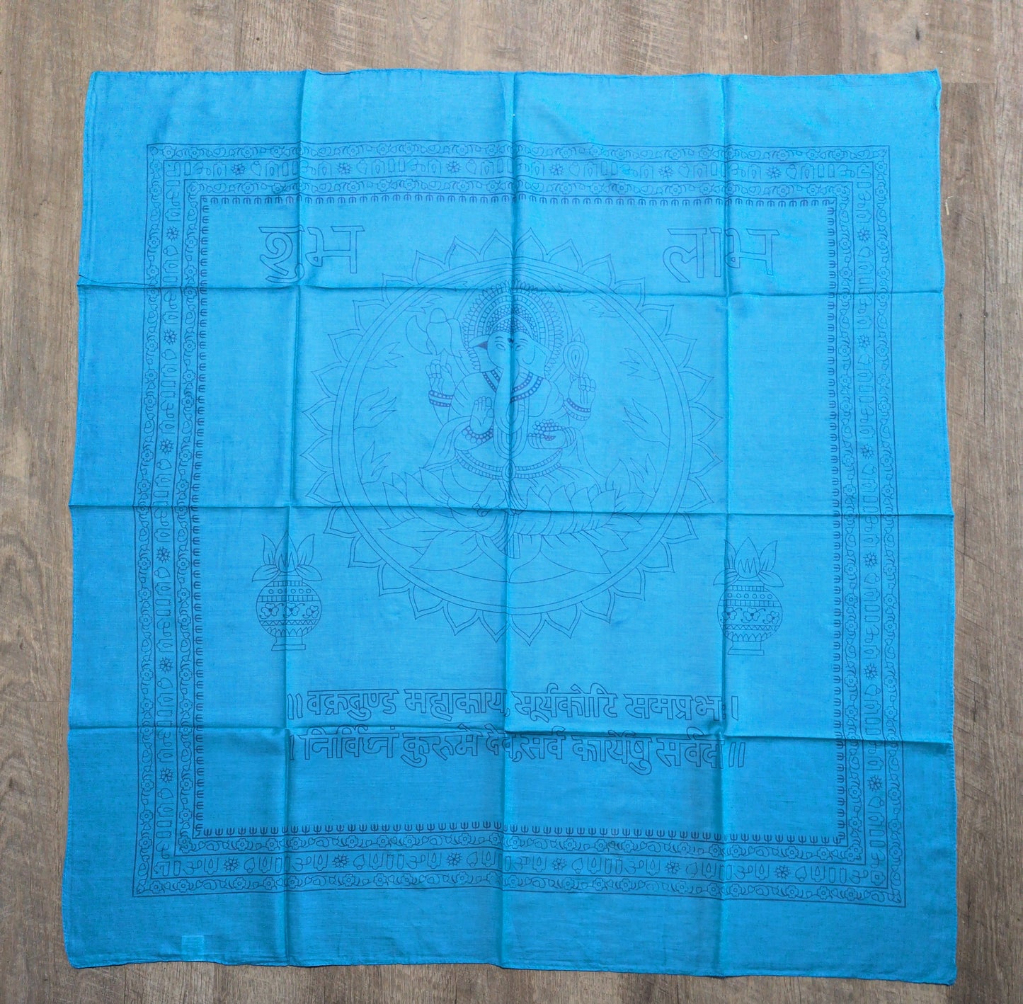36"x36" Ganesh Altar Cloth (3 color  patterns available)