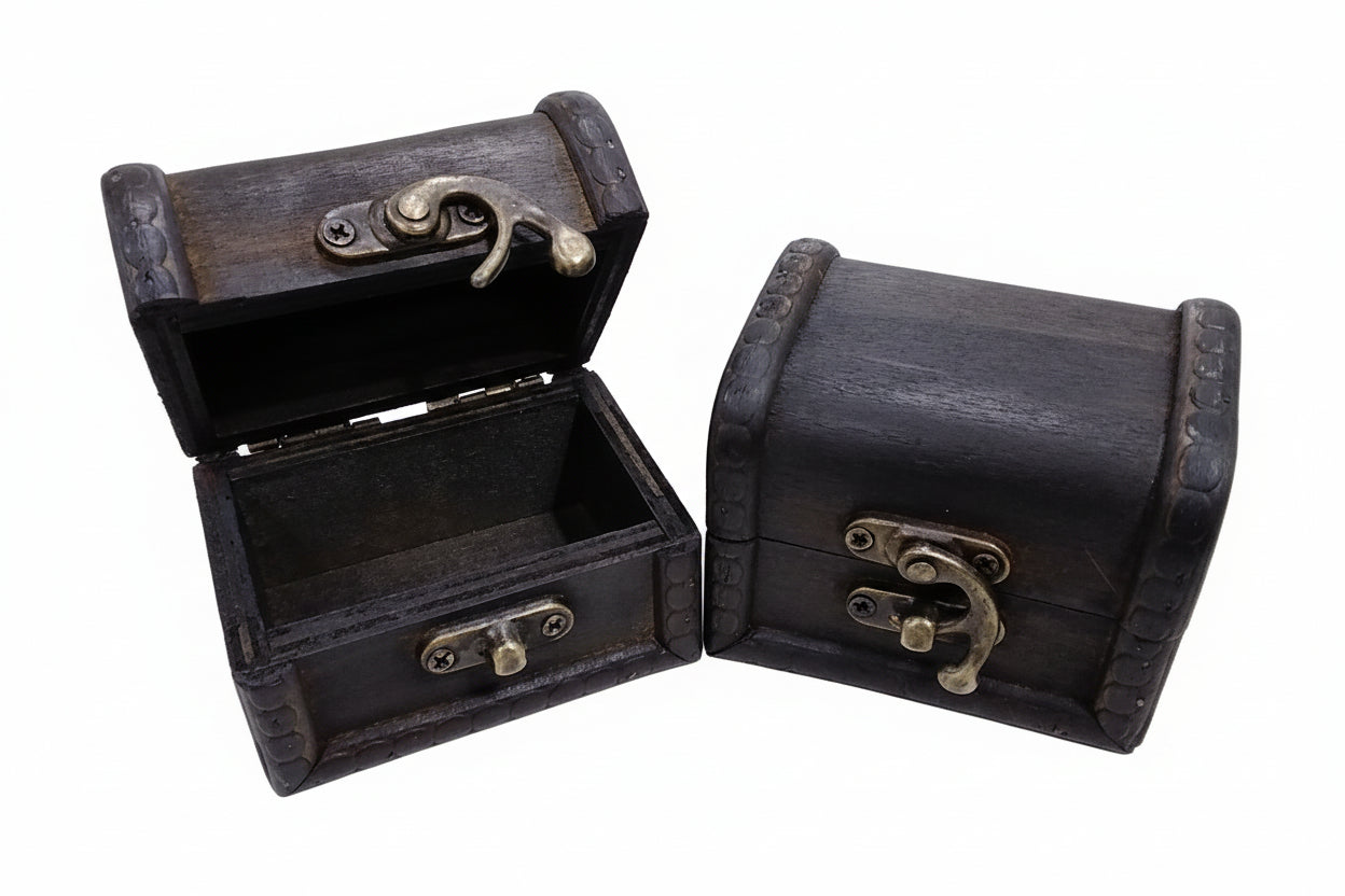 Mini Antique Wooden Chest