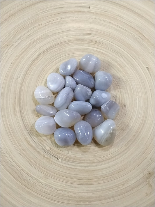 Small Blue Chalcedony Tumbled stone