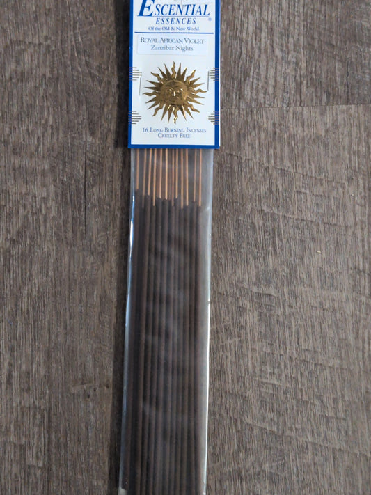 Essential Essences Incense 16 sticks Royal African Violet