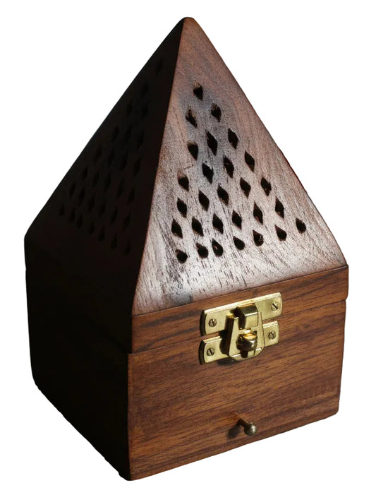 Wooden Pyramid Incense burner