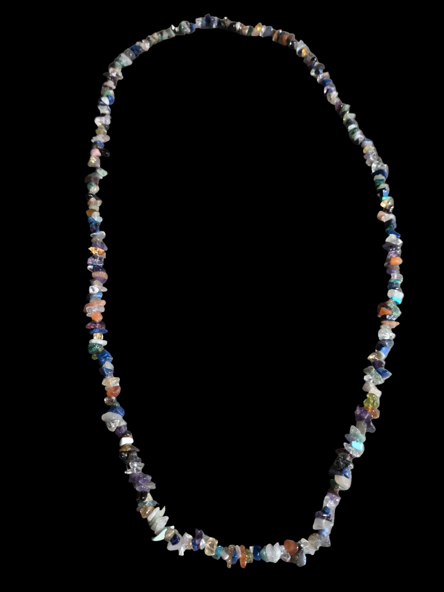 Gemstone Chips Necklace- Mixed Stone
