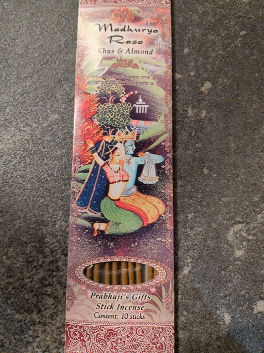 Prabhuji's Incense 10 sticks Madhurya Rasa