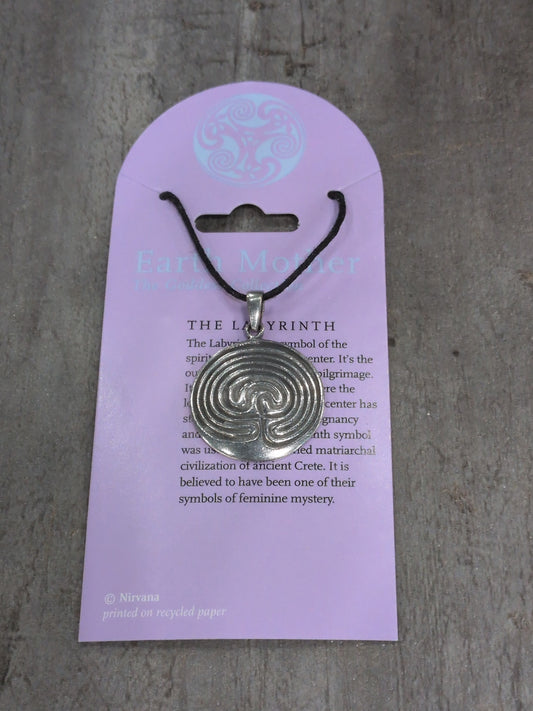 Earth Mother (Goddess Collection) The Labyrinth Pewter Amulet