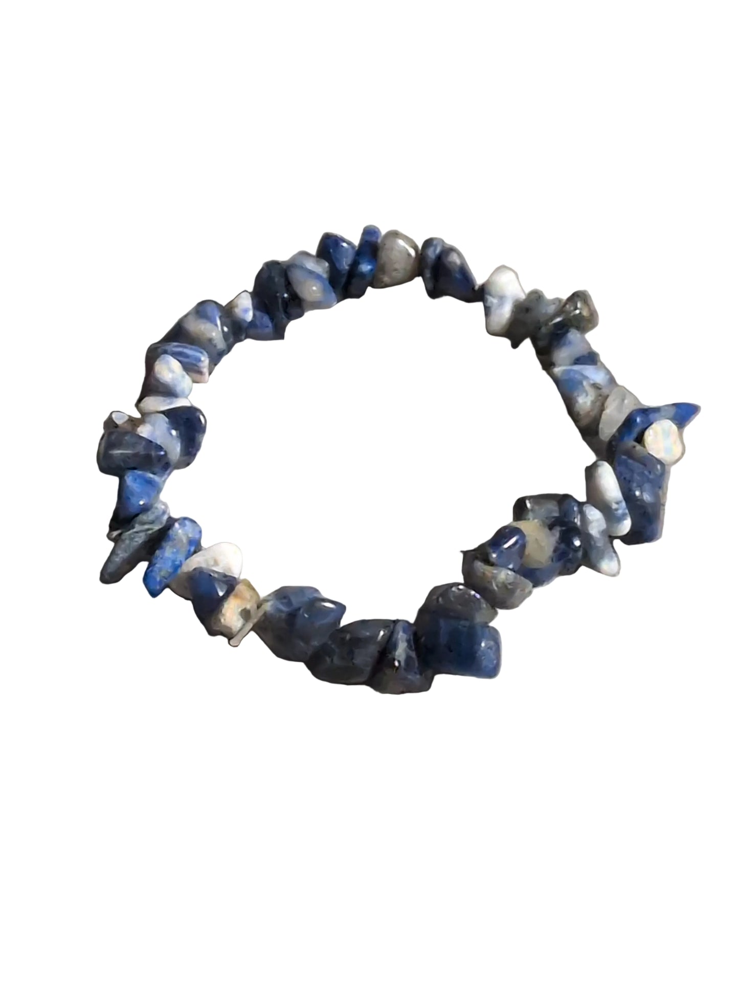 Elastic Chips Bracelet - Sodalite