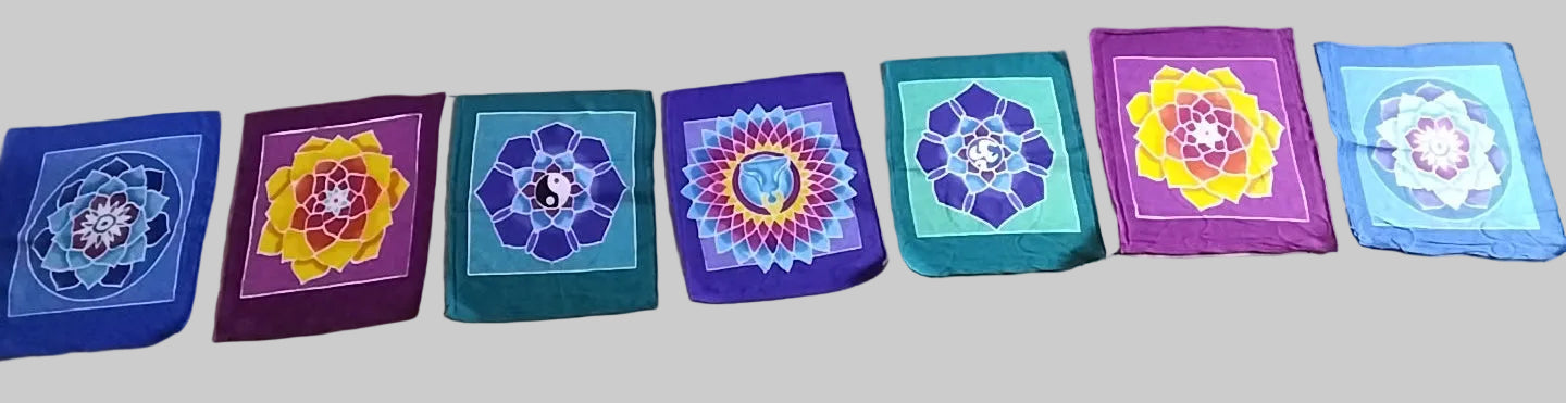 Tibetan Floral Prayer flag banner