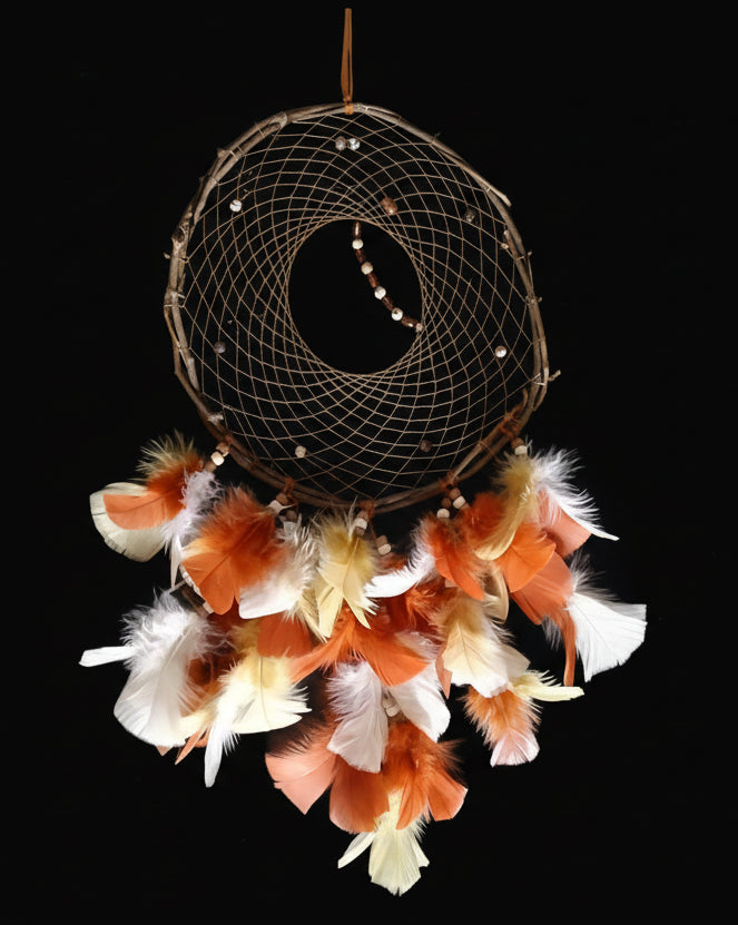 Large Dream Catcher w/ Dyed Feathers