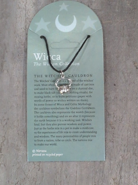 Wicca Collection Witches Cauldron Pewter Pendant
