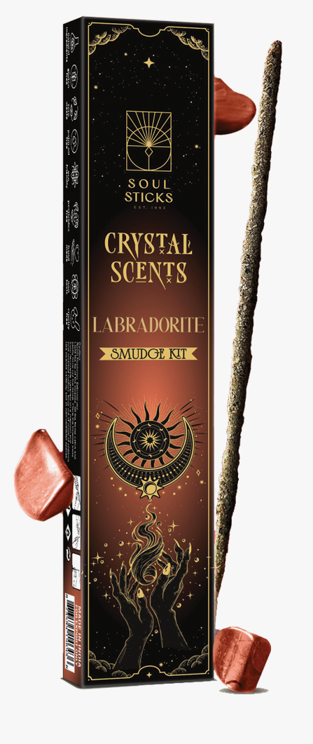 Soul Sticks Crystal Scents Labradorite Smudge kit