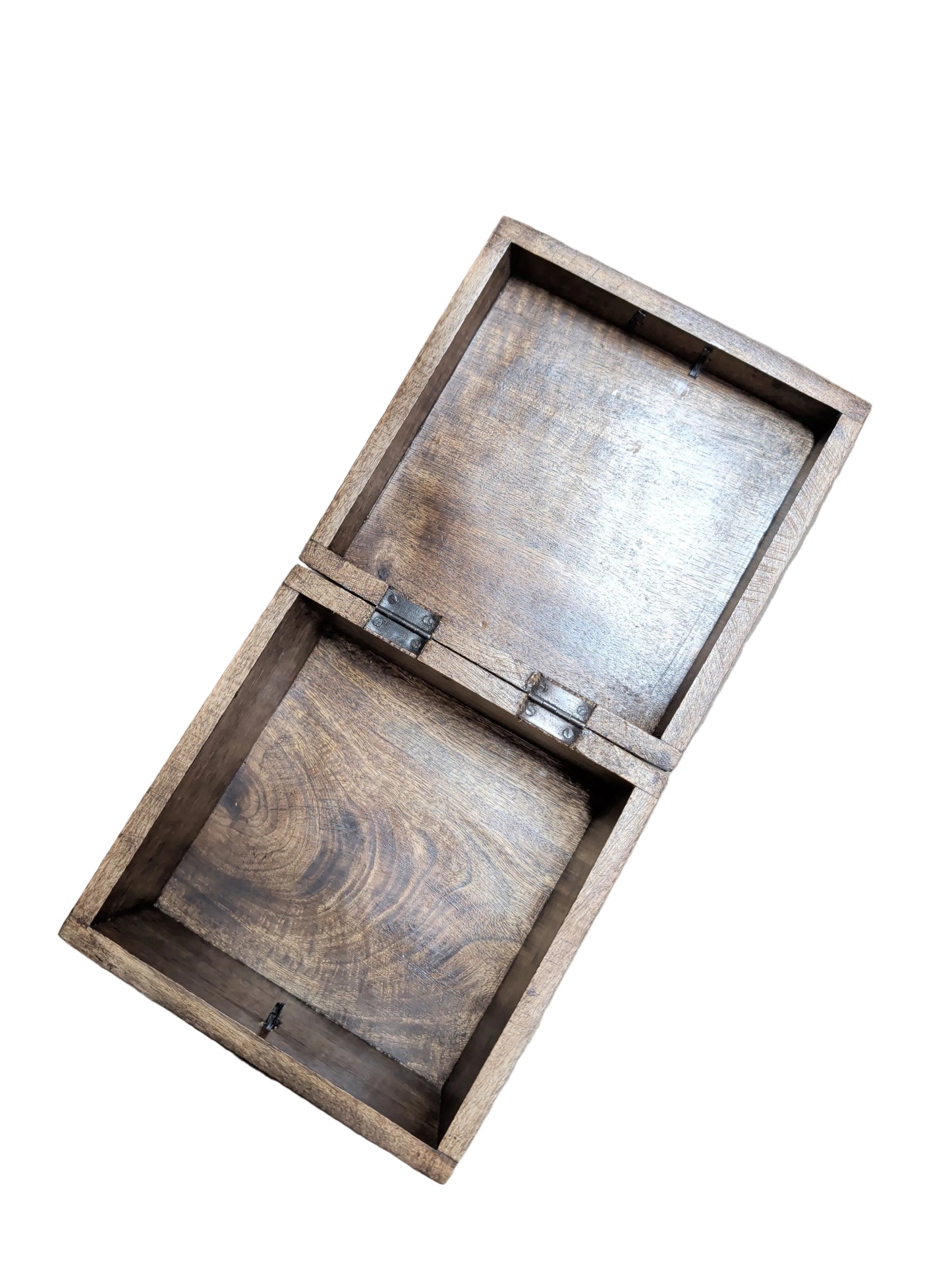 Mango Wood Box With Metal Accents