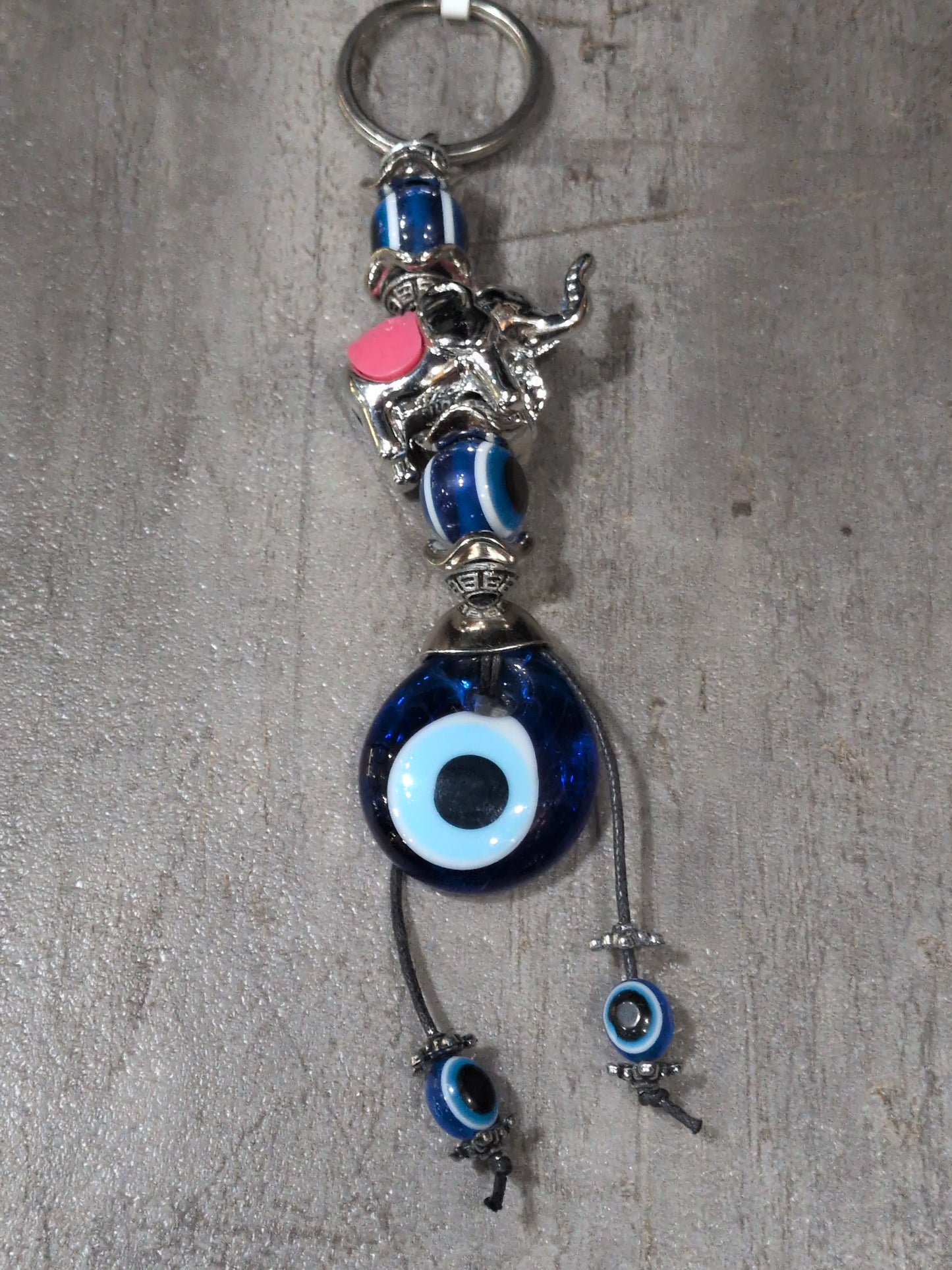 Evil Eye Talisman Key chain Elephant