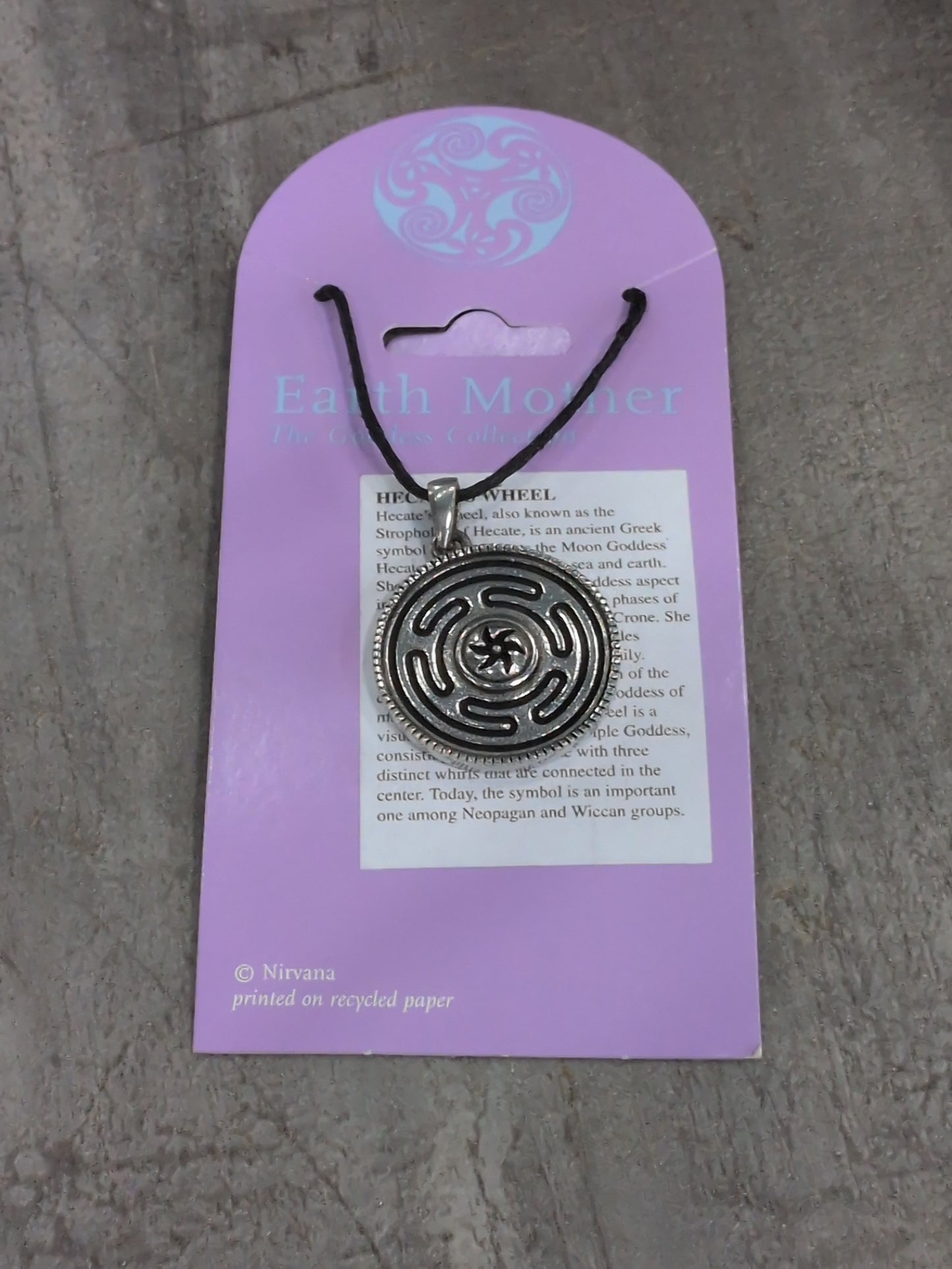 Earth Mother (Goddess Collection) Hecate's Wheel Pewter Amulet