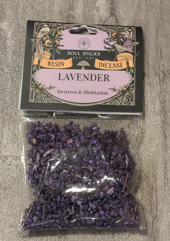 Soul Sticks Resin Incense Lavender