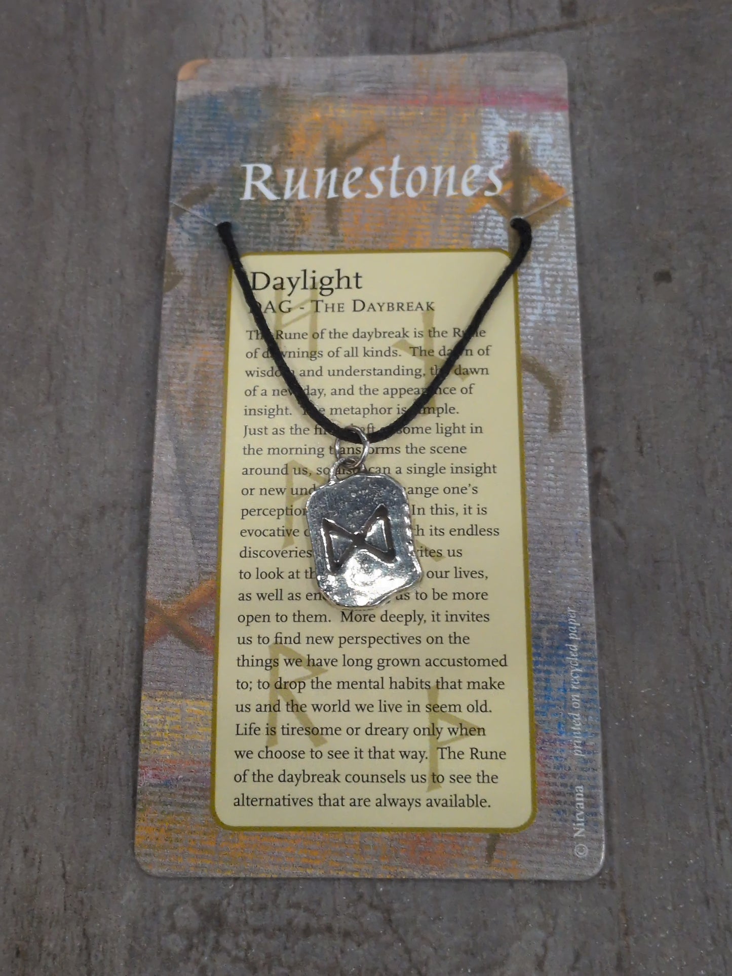 Runestones Daylight Pewter Pendant