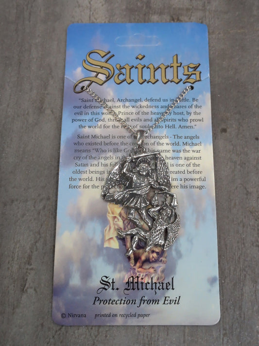 Saint Michael Pewter Pendant