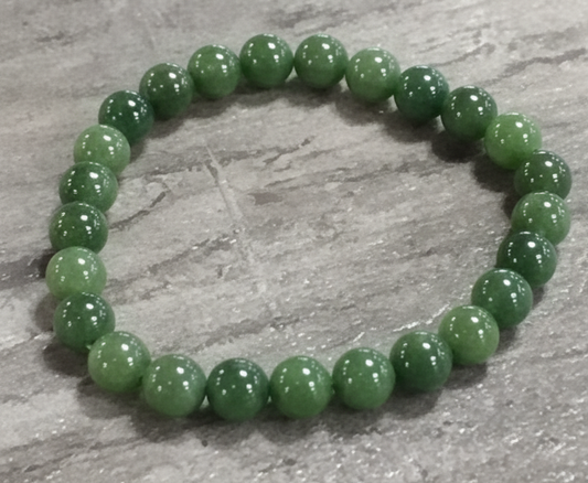 Elastic Bracelet 8mm Russian Jade