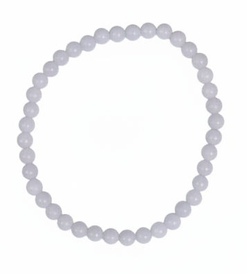4mm Blue Lace Agate round bead bracelet
