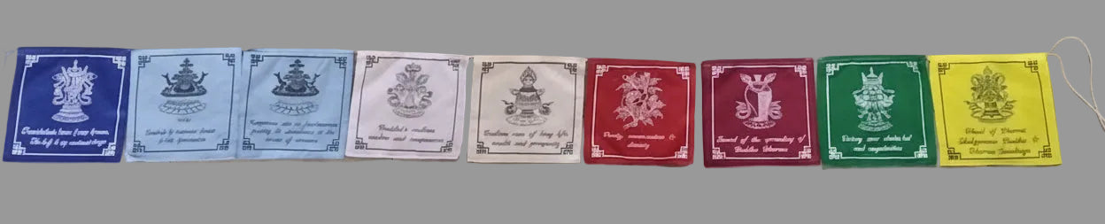 Wheel of Dharma Teachings flag banner